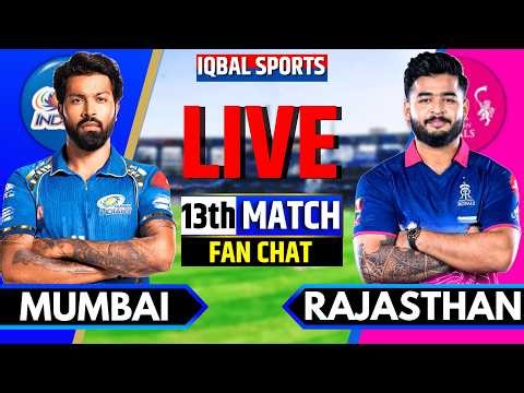 🔴MI vs RR, IPL 2026 Fan Chat | Mumbai vs Rajasthan Live | Live Cricket Match Today | Iqbal Sports