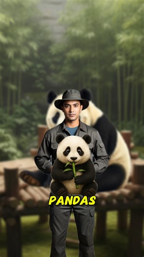 Pandas: The Cute Species That Should’ve Gone Extinct… But Didn’t. #shorts #animals #facts