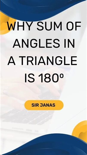 Simple proof ! the sum of all angles of a triangle 180⁰?