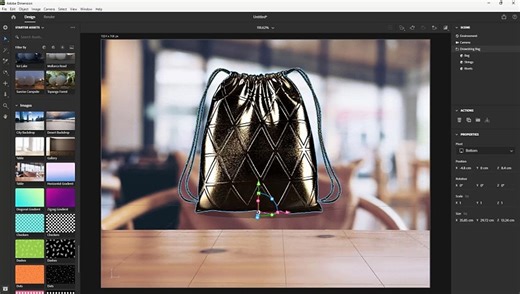 Adobe Dimension Course Section 1 Interface Tour