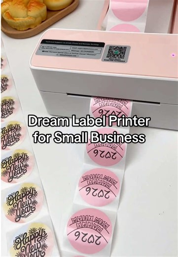 Small business owners, you need this label printer in 2026!🥺🤌 🔗 in my bio 🔍Phomemo 241BT label printer ✅Shipping labels, round labels, heart-shaped labels ✅No ink needed ✅Print new year/valentine’s day labels for baking, candles, crafts & more! #phomemo #labelprinter #smallbusinessideas #homebaker #homebusinessowner