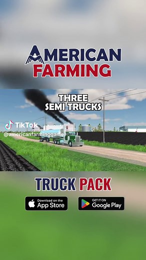 American Farmings newly released Truck Pack adds 3 new semi-trucks and 4 pickup trucks to the game! All the trucks have realistic physics and customization options, including the ability for Rollin' Coal! #americanfarming #trucks #gaming #farminggame #fyp