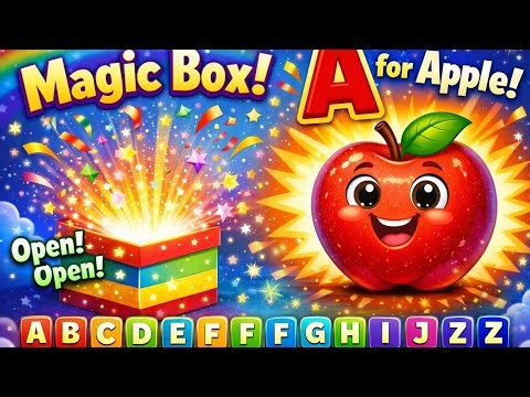 Magic Box A to Z 🔤 | Learn Alphabets with Surprise Box 🎁 | Kids Learning Video