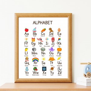 Colorful Alphabet Poster: Kids ABC Learning, Classroom Decor (digital Download) - Etsy Canada