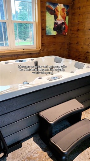 Hot tubs and swim-up spas: ✔ No wrapping required ✔ Guaranteed smiles ✔ The gift everyone magically wants to “come over and try” Sounds like a perfect gift! | Picture Perfect Pools & Spas