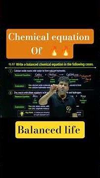 balanced chemical reaction, double displacement, combination reaction by trick