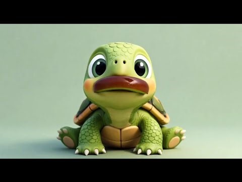 So adorable! Baby turtle eating everything 🐢 | Satisfying ASMR