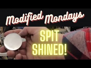 Manually machining the piston crown