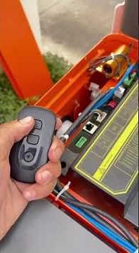 Remote control gate barrier #hikvision #gatebarrier