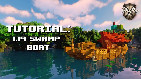 Minecraft 1.19 Tutorial: Mangrove Survival Boat House