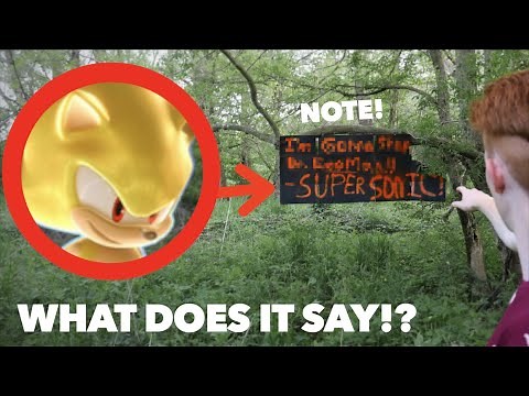 SUPER SONIC LEFT ME A NOTE IN REAL LIFE! *What Does It Say?*
