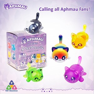 Get ready for some cat-tastic surprises with new Aphmau MeeMeows Mystery Surprise toys! Collect celestial themed kitties; get 8 plush toys in Litter 4 and 8 figures in Litter 3 that are so purr-fect you'll want them all 🙂 Available now in the UAE at toy stores #ToyTriangle #Aphmau #AphmauToys #AphmauUAE #AphmauToysUAE | Toy Triangle