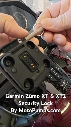 Garmin Zumo XT & XT2 Security Lock by MotoPumps Install Honda Goldwing #motopumps #garmin #goldwing