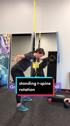 Standing T-Spine Rotation Mobility Training