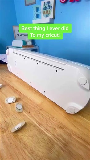170K views · 821 reactions | The best thing anyone with a cricut could do! Seriously add wheels! Especially if you move your machine around a lot! Doing this costs less than $7 and makes a HUGE difference! #cricuthacks #cricuttips #cricuttricks #cricutwheels #wheelsoncricut #cricutmade #cricut #cricuthack | Corinne Blackstone | Facebook