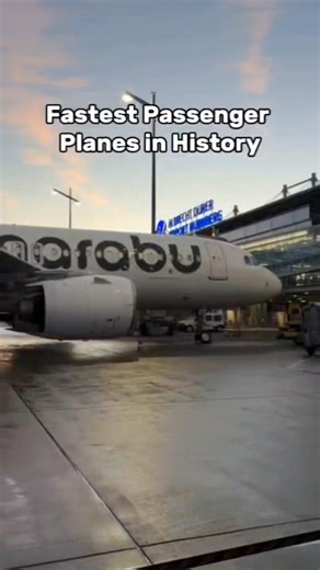 The Fastest💨 Passenger Planes in History🌍#aircraft #airplane #aviation #plane #top #facts #top5 #