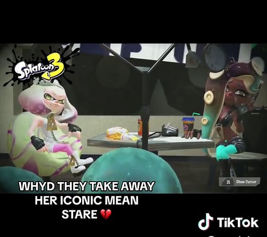 Pearl from Splatoon 3: A Tribute to the Evil Stare