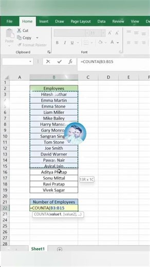 Counta Function in Excel #exceltricks #exceltips #exceltutorial #explorar