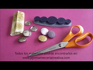 Tutorial: cómo forrar botones de tela