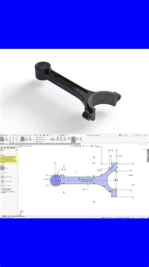MGP Connecting Rod #solidworks #needful3d