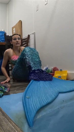Getting in the mermaid lagoon for shows! #h2o #mermaid #funny #behindthescenes