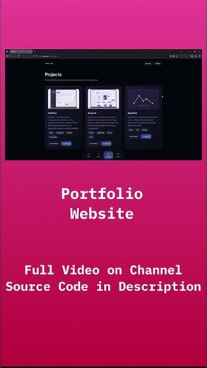 React Portfolio Website | Vite + TypeScript (Complete Website) #coding #programming #design #code