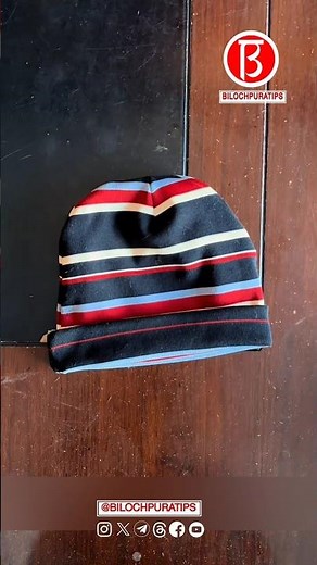 Hand clumsy savior! Even beginners can make this hat - just with a piece of fabric!"