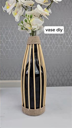 DIY Glass Bottle & Wooden Stick Craft#vase bloomblushcraft