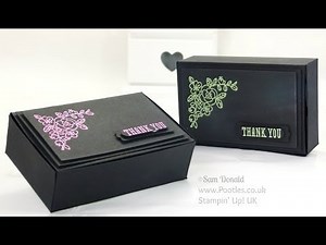 Heat Embossed Stylish Box Tutorial using Stampin' Up! supplies