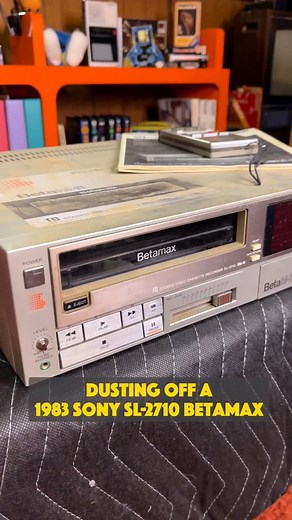 Matt Parker | This 1983 Sony SL-2710 Betamax I found in the garage of an estate sale a couple years ago ended up just needing a good cleaning to get back... | Instagram
