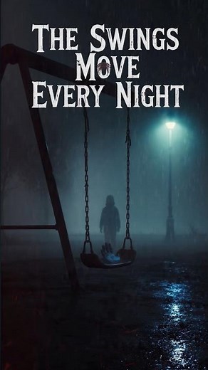 Ghostly Swings In An Abandoned Playground #shorts #horror