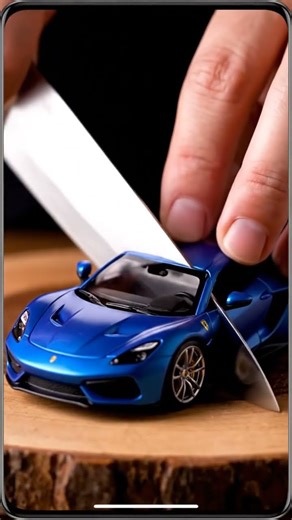 ASMR: Slicing a Supercar Cake - Precision Cuts & Delicate Sounds