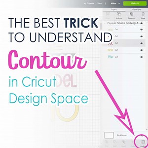 How to use Contour in Cricut Design Space