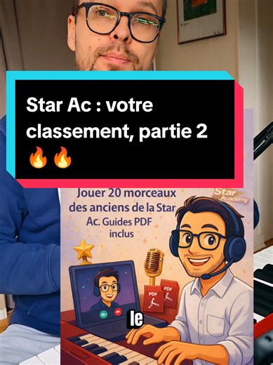 Tuto piano facile : votre classement des chansons# des anciens de la q Star Ac, partie 2 🔥🔥#tutopiano #staracademy #starac #@Hélé @Star Academy @marinedmusique