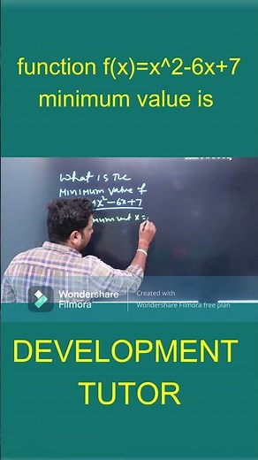 the minimum value of quadratic expression