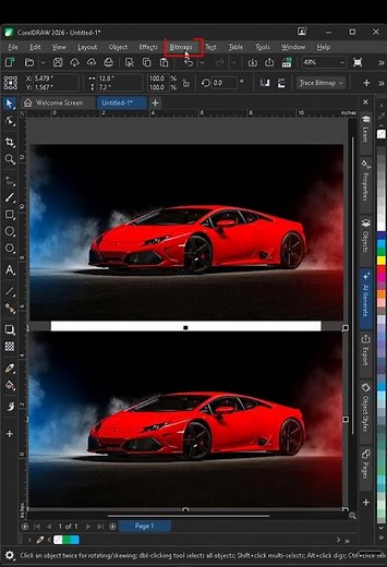 Single click background removal with AI tool in CorelDRAW