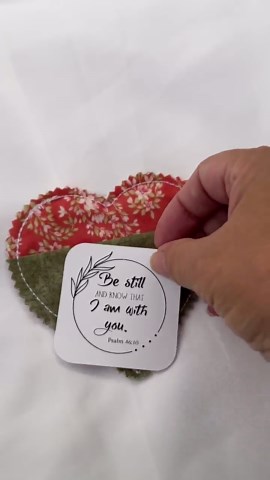 Heart Prayer Pocket Quilt With Cross: Christian Gift - Etsy