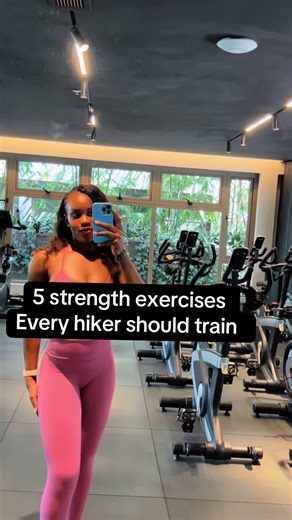 Hiking isn’t just cardio. The stronger your legs and hips are, the easier climbs, descents and long trails feel. These are 5 strength exercises I use to build hikers who can go further with less fatigue. Save this for your next leg day. Follow for more hiking strength training. #trainforhiking #hikingfitness #strengthforhikers #legdaytraining