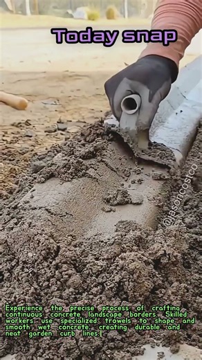 Concrete Edging and Finishing Process