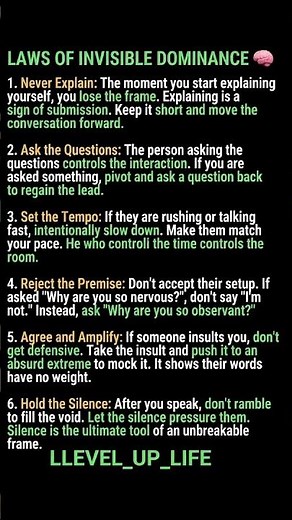 How to Win Every Social Interaction: 6 Frame Control Secrets 🧠 #psychology