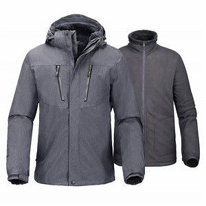 [Hot Item] 3 in 1 Ski Jacket Mens Hooded Waterproof Shell Winter Coat