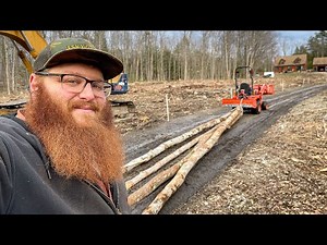 Moving Logs With A Kubota That's Way Too Small