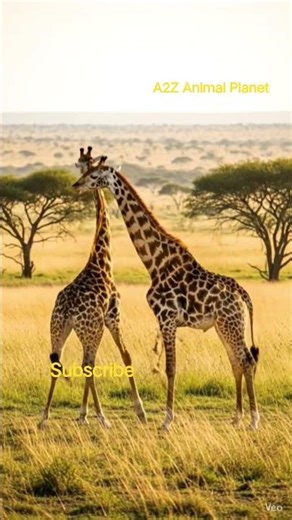 Giraffes fighting — neck battle #shorts #trending #viral #shortsfeed #wildlife #wildanimals #giraf