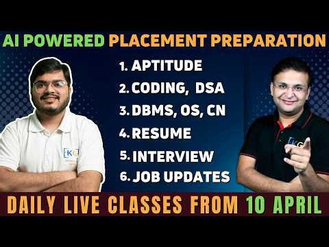 Complete Placement Preparation Roadmap 2026 | MERA PLACEMENT HOGA | New Batch Starts 10 April