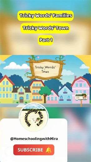 Today I’m sharing a fun and new way to teach tricky words using a “Tricky Words Town.” These are common English words children cannot read with sounds alone. Use one word family at a time to keep it simple. I made all families on one page just for demonstration but you should introduce each family separately when teaching kids. Want more helpful videos? Visit my YouTube channel and subscribe to Homeschooling with Hira for easy learning at home! ✨ 💬 Did you know this ? Comment below! 👍 Like | �
