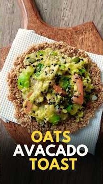 This Avocado Toast Has NO Bread! 🤯 | Weight Loss Friendly Avocado Oats Toast 🥑✨