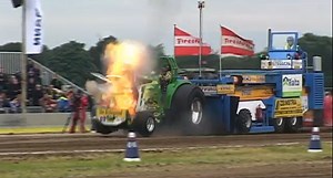 Watch a John Deere Pulling Tractor's Face Get Blown Off By an Exploding Turbo - BangShift.com