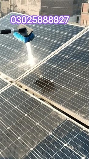 best way solar washing #solarrepair #solarpanels