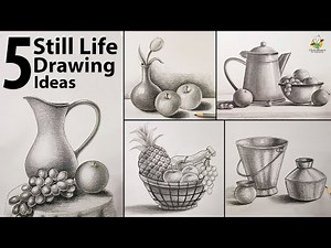Drawing for Beginners 5 Still Life Easy Step By Step with Pencil Shading