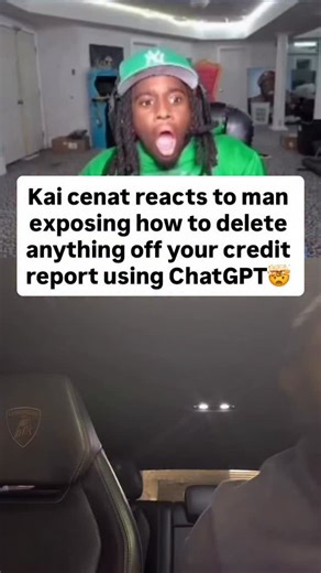 Kai cenat reacts to man exposing how to get anything deleted off your card report using ChatGPT. If you need help comment the word Credit. #credit #creditrepair #chatgpt | Credit Works